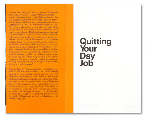 Quitting Your Day Job: Chauncey Hare’s Photographic Work