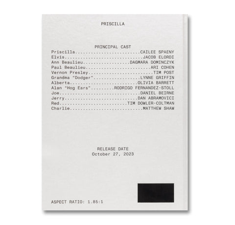 Priscilla Screenplay Book