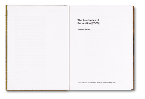 Design and the Building Site and Complementary Essays