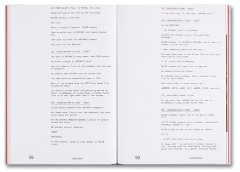 Ex Machina Screenplay Book