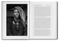 Close-up of the cover of Faces and Phases photography book by MACK, showcasing black-and-white portrait photos.