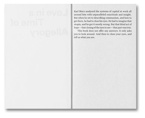 Love in a Time of Allegory - MACK