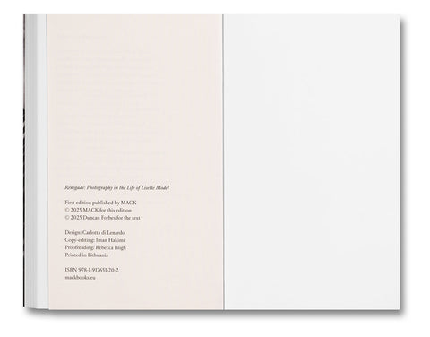 Renegade: Photography in the Life of Lisette Model