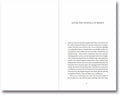Open book titled "Transitions: On Culture, Crisis, and the Human" by MACK, featuring text and artistic design on the pages.