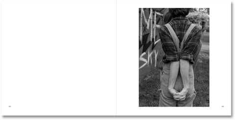 American Teen photography book by Important Flowers showing a candid street scene with teenagers and urban environment.