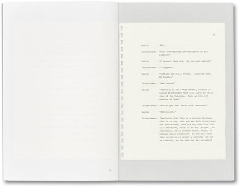 An Interview with Lewis Baltz