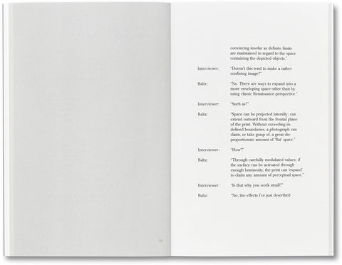 An Interview with Lewis Baltz