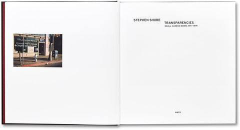 Transparencies: Small Camera Works 1971-1979  Stephen Shore - MACK